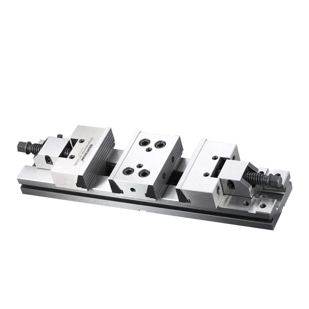 

Dual Station Cnc Tooling Machine High Precision Vise with High Quality with Clamping Range 200mm MATRIX GT DUAL 150-110