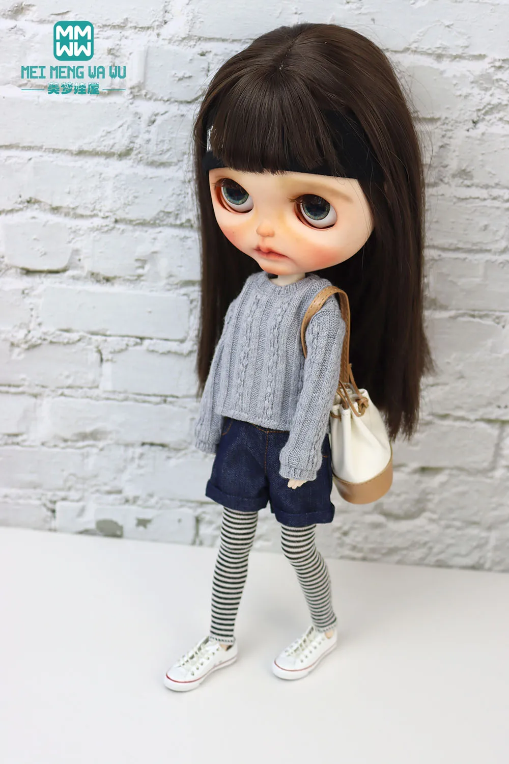 Kleding voor pop modieuze trui vest Past 28 cm Blyth amazon OB22 OB24 Speelgoed Gift