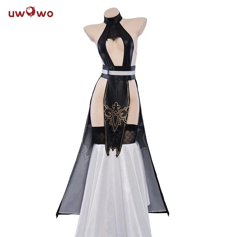 YI01 UWOWO Nier: Yorha 2B Automata Cosplay Cheongsam disfraz S-3XL disfraces de Halloween Uwowo × DISHWASHER1910 Fanart SuitsJk8 * @
