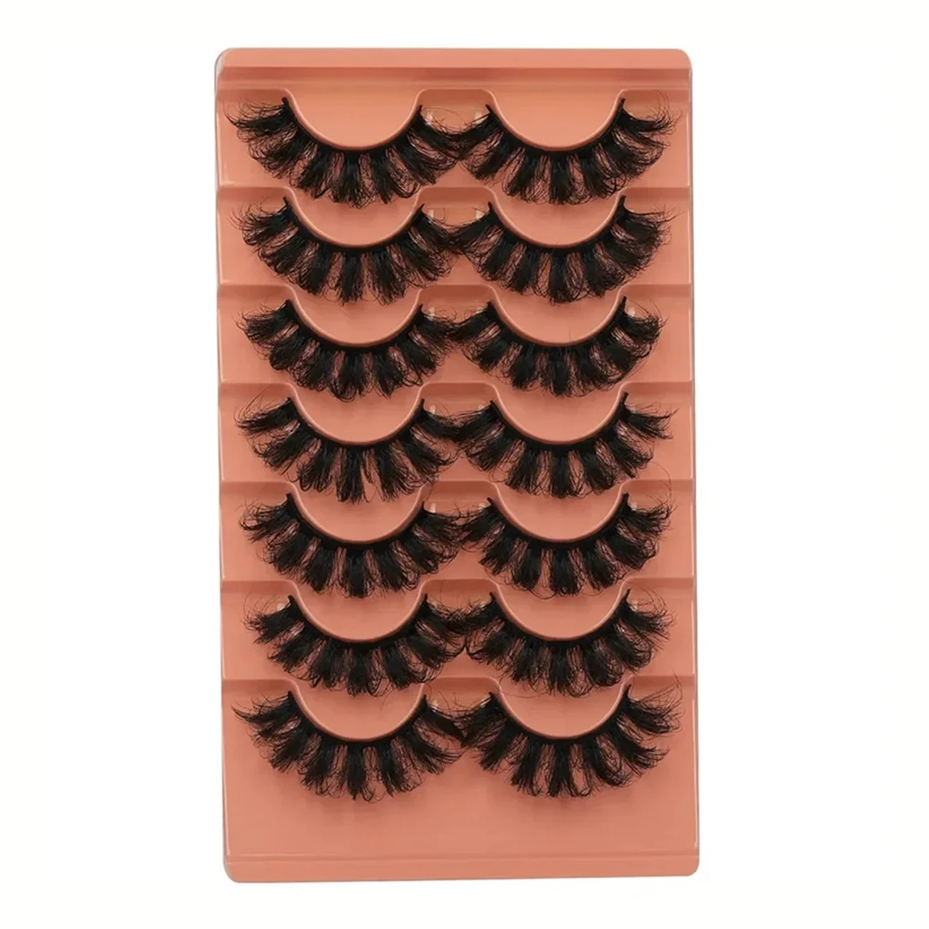 8D curly 17mm fluffy full false eyelashes, 7 pairs, adding color and luster to your beautiful eyes