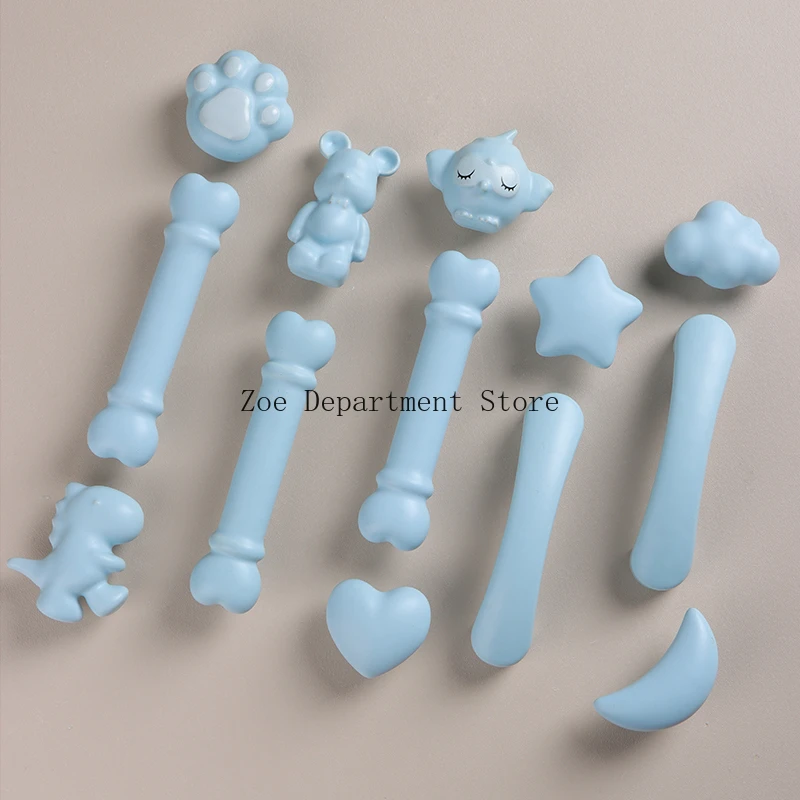 

1Pc Cartoon Animals Ceramic Handle Drawer Furniture Knobs Children Cute Cabinet Pulls Dresser Knob Cute Cupboard Handle