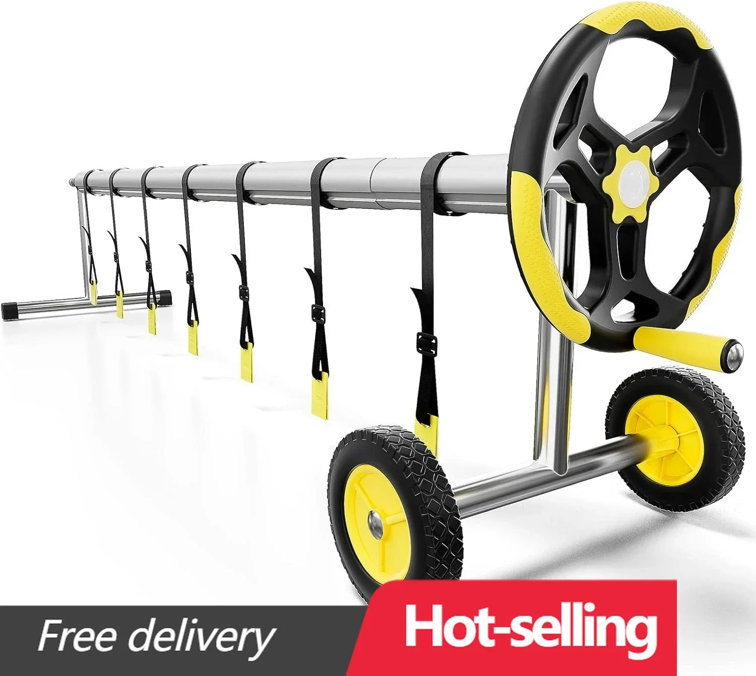 

Pool Cover Reel Set Pool Solar Cover Reel for Inground Swimming Pool