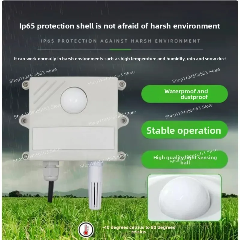Light sensor, high-precision light meter, temperature and humidity intensity gauge