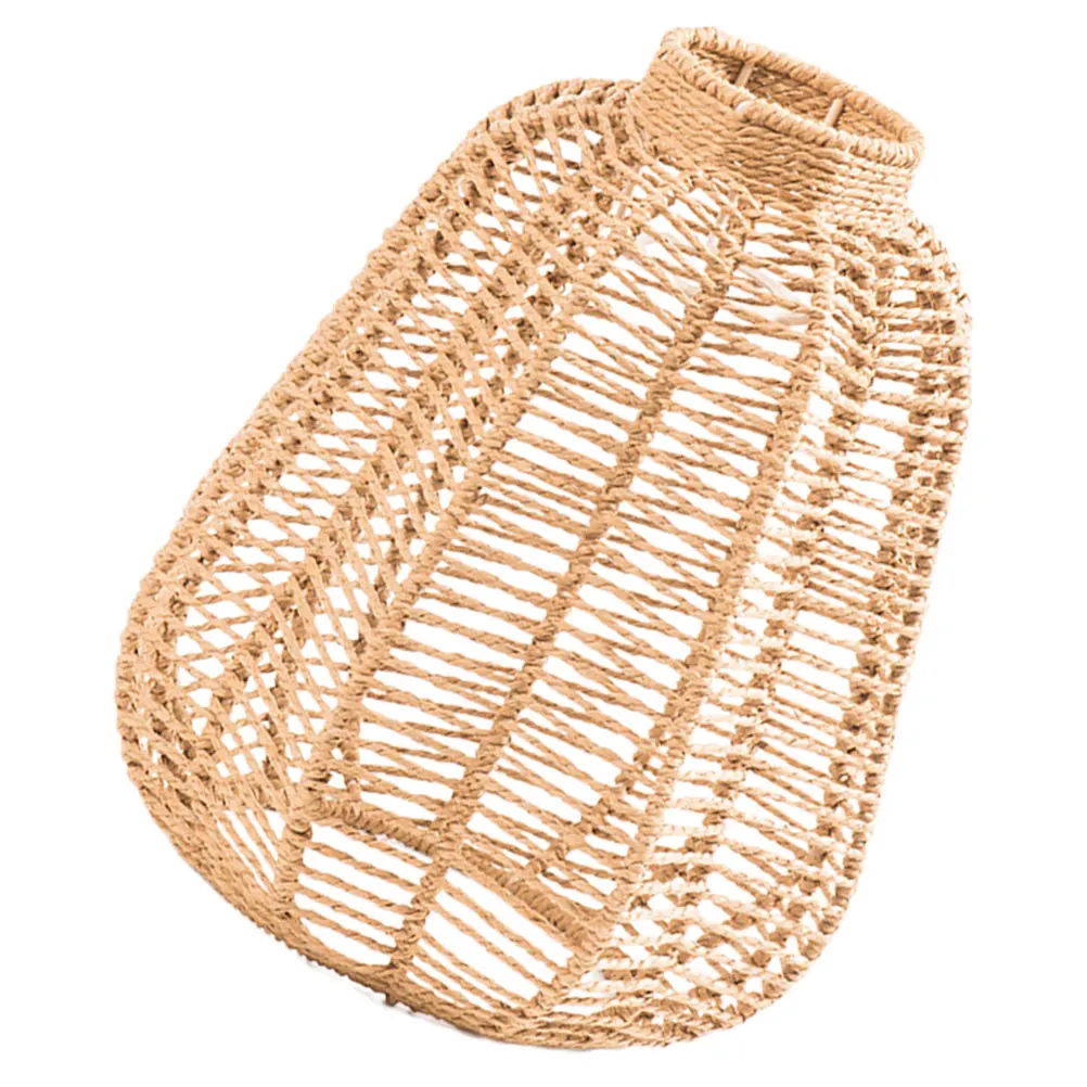 

Vintage Woven Lampshade Replacement Large Decorative Light Shade For Chandelier Pendant Ceiling Lamp Easy Install Detachable