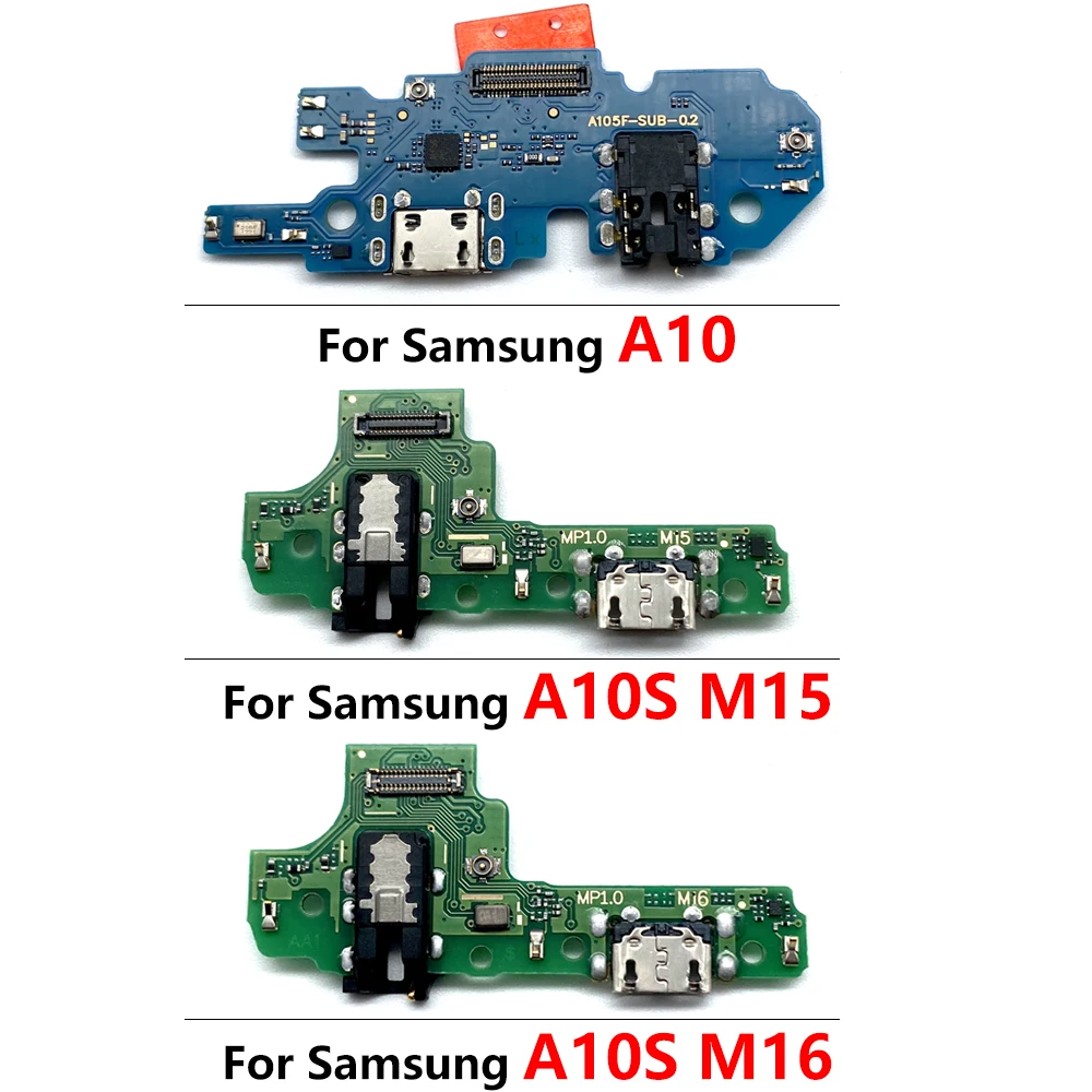 USB Charging Port Charger Board Flex Cable For Samsung A01 A02 A10 A11 A12 Dock Plug Connector With Microphone