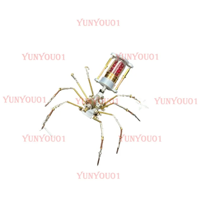 Technology Mechanical Spider DIY Handmade Building Block Puzzle Assembly Model Creative Desktop Ornament Gift