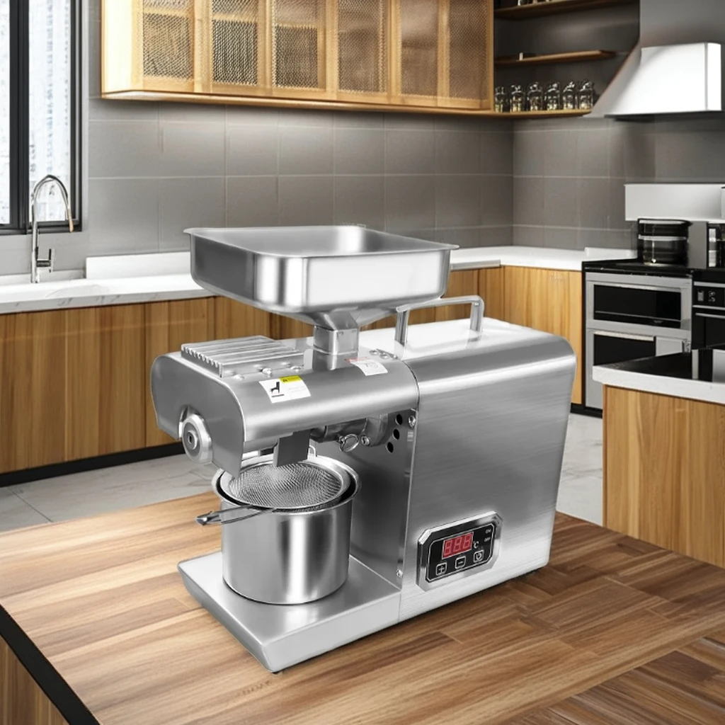 

600W Automatic Mini Home Use Oil Press Machine Small Home Use Cold Screw Soybean Coconut Walnut Seed Oil Making Machine