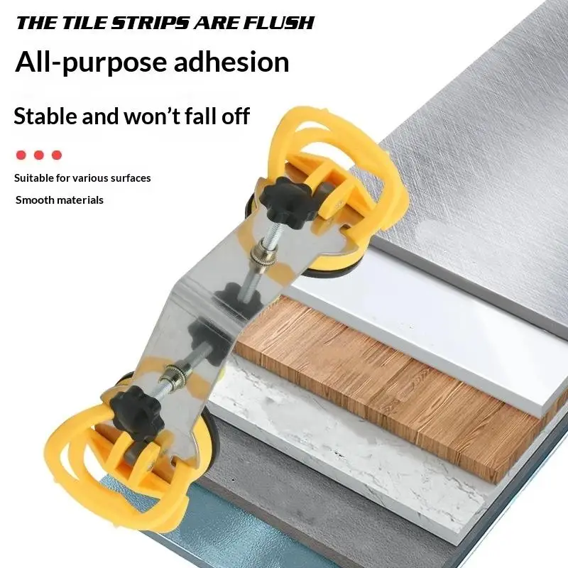 90 Degree Heavy Duty Suction Cup Floor Gap Fixer Granite Seam Guide Setter Slab Clamp for Alignment Repair Marble Quartz Stone