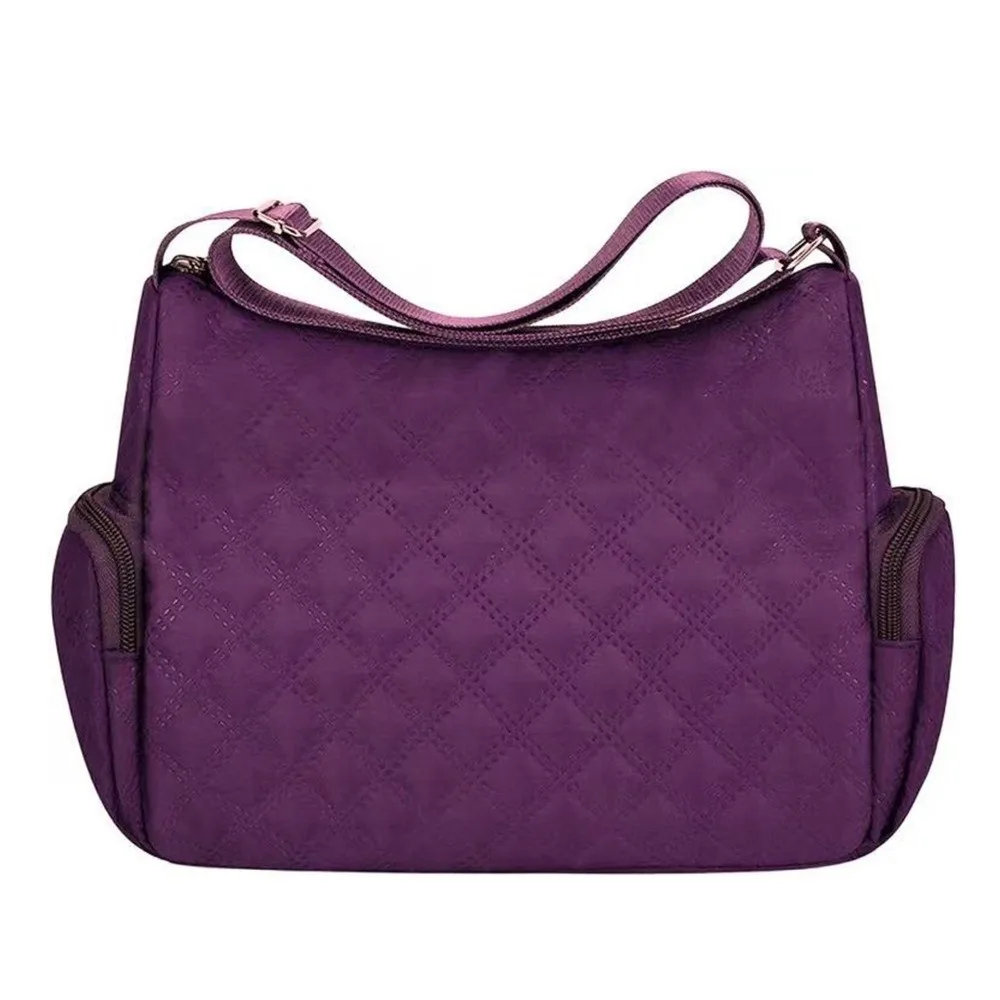 New Square Shape Crossbody Bag Oxford Zipper Closure Shoulder Bag Multi-layer Large Capacity Handbag Daily Use