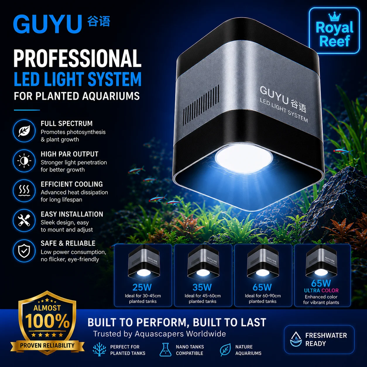 guyu-nuova-lampada-led-per-acquario-wrgb-a-spettro-completo-faretto-anti-alghe-per-acquari-con-pesci-di-fiume-naturali-8500k-25-35-65w