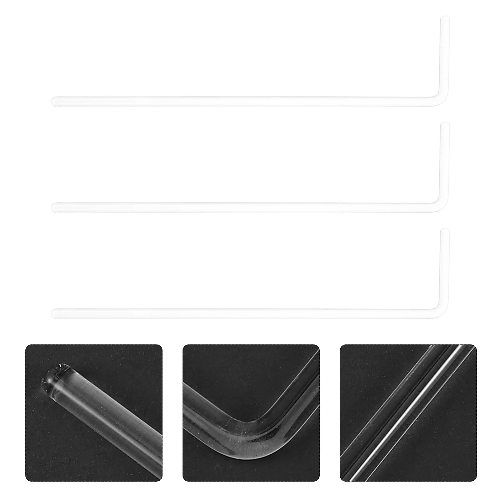 

3Pcs Glass Cell Spreaders Laboratory Wide Spreading High Grade Reusable Sterilizable Lab Supplies
