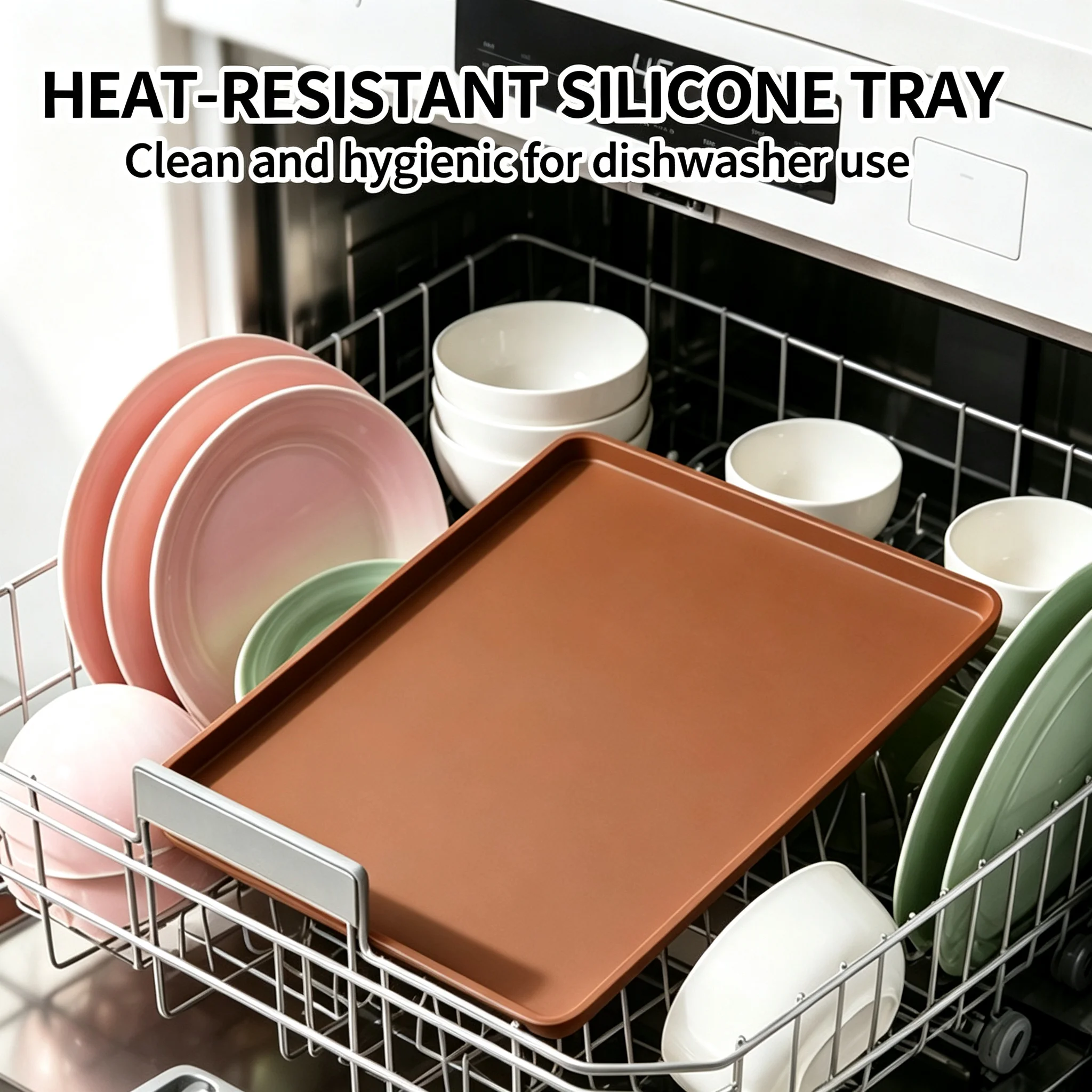 Silicone baking dehydrator and fridge storage mat camping tray liner multi-purpose silicone tray for home baking easy to clean