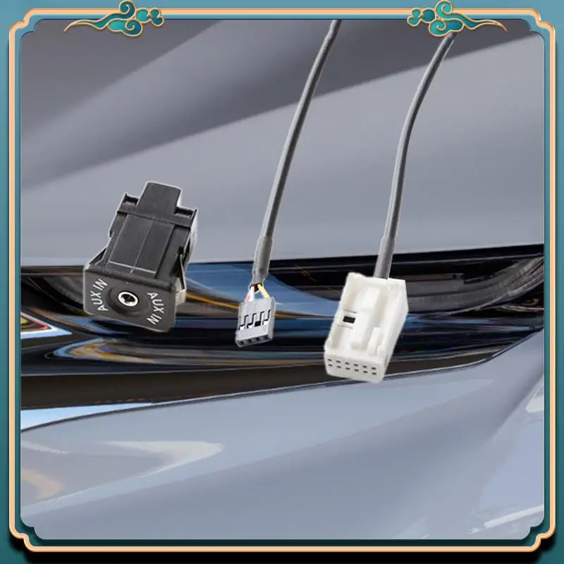 Latest Aux Socket Audio Switch Cable 12Pin 3.5Mm Interface Socket Adapter For Mercedes-Benz Multiple Models Parts Kit