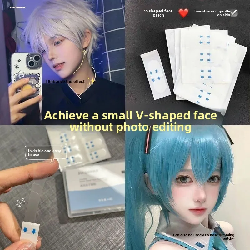 Face Lifting Skin Tightening Tape Double Chin Invisible Patch Nose Wing Reduction Facial Slimming Adhesive Band for Men And W...