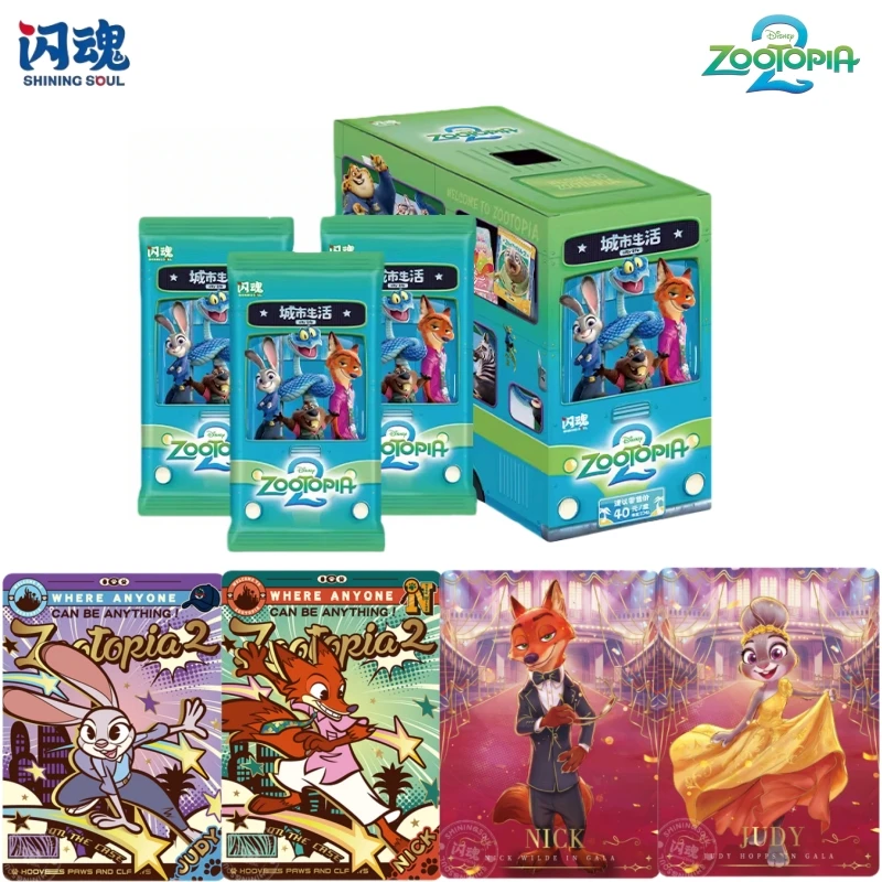 

Оригинальная новая коллекционная карта SHININGSOUL из серии Disney Zootopia: лучшие персонажи, аниме-мерч, флеш-карта, праздничный подарок