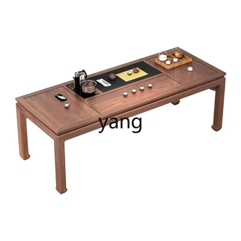 

LZR simple brewing tea table all-in-one set, living room office home kung fu drinking tea table