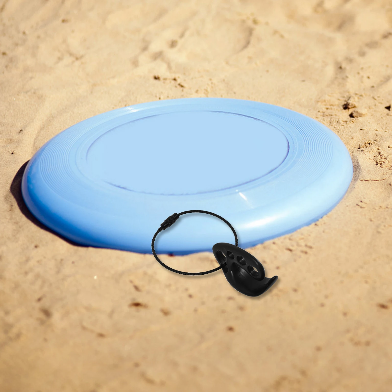 

2Pcs Flying Clamps Flying Disc Clamp Black Portable Daily Use Carrying Supply Sports Holder Beach Disc Accessories