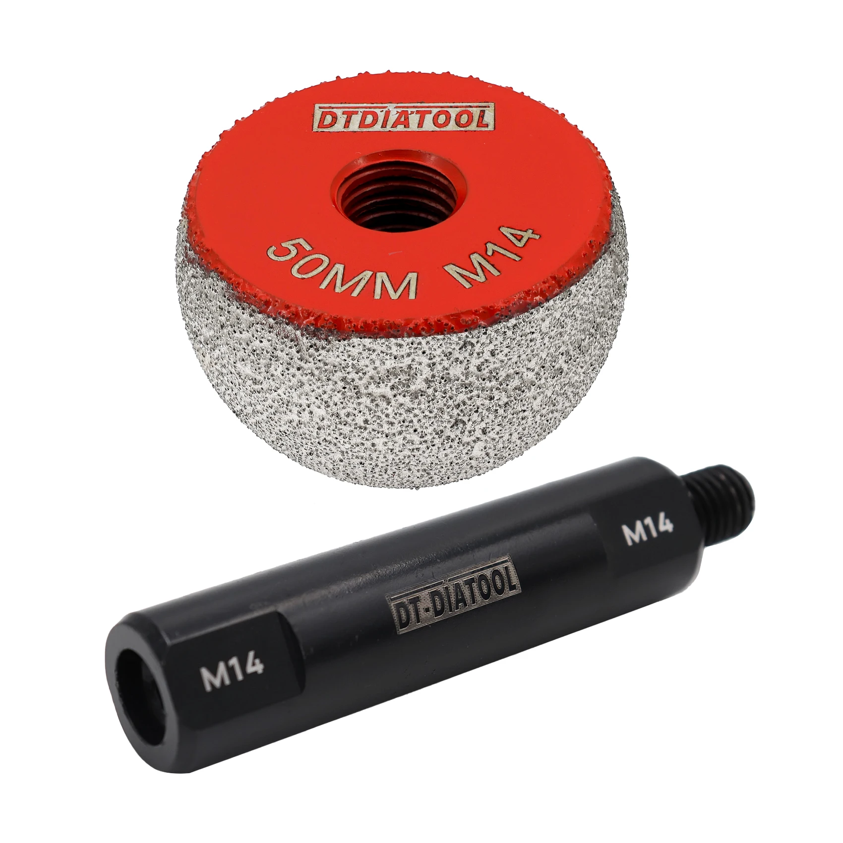DT-Diatool Dia 30/50mm Diamond Round Grinding Head Internal Arc Grinding for Marble Stones Engraving Tool