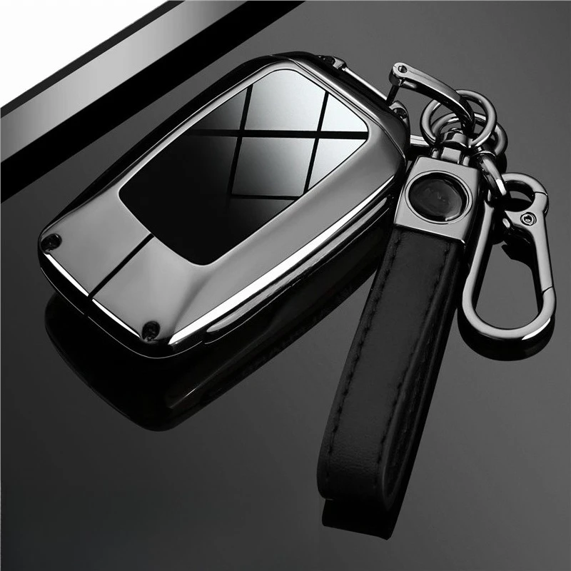 Premium Zinc Alloy Key Cover Case for Toyota Sienna/Granvia/Alphard/Vellfire (2025) - Protective Key Fob Shell Keybag Keychain