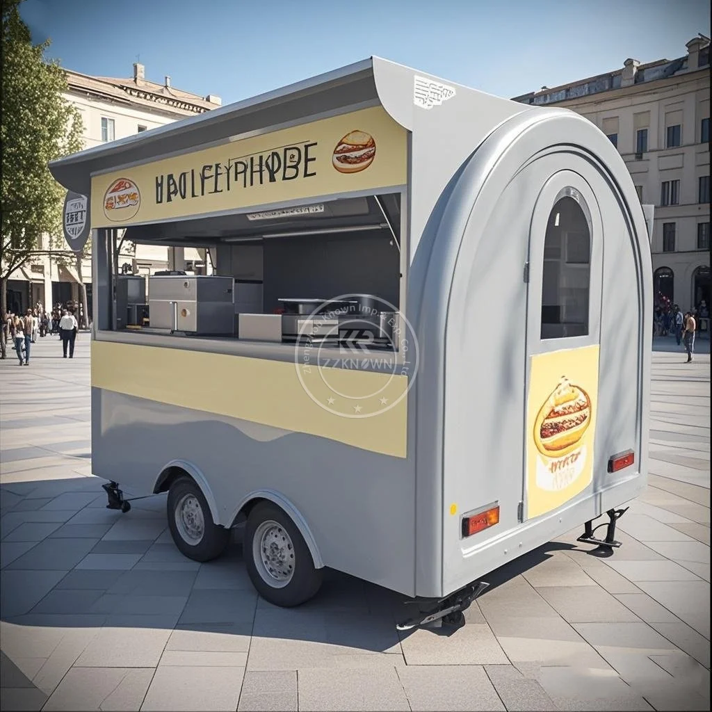 

Luxury Multifunction Concession Food Trailer Coffee Vending Truck Big Mobile Food Truck Food Trailer for Street Fast Food
