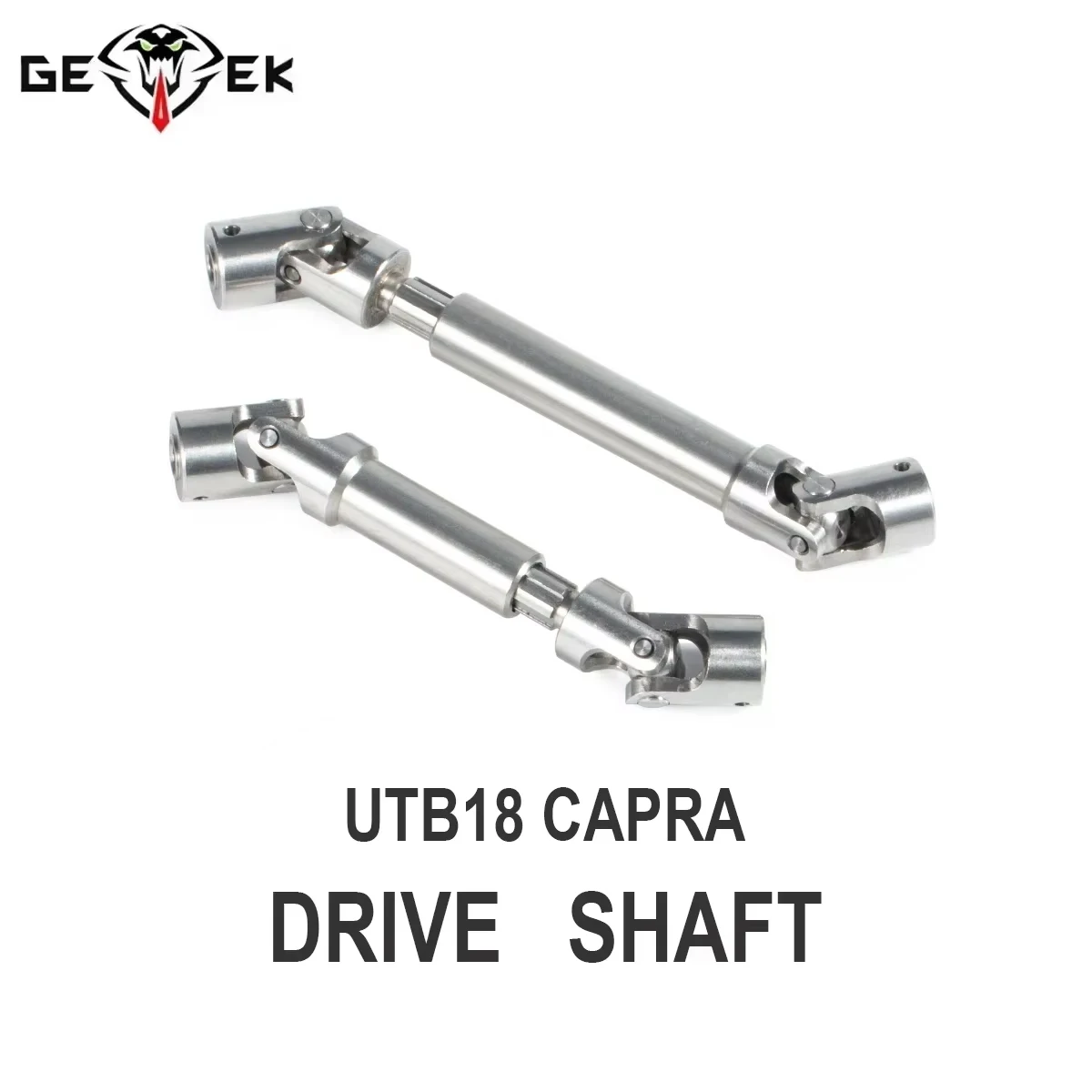 Stainless Steel Drive Shaft Universal Joint Driveshaft for 1/18 RC Rock Crawler Axial UTB18 Capra Unlimited Trail Buggy Upgrade