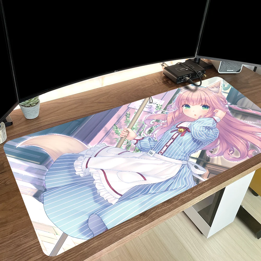 Nekopara Mousepad Mouse Mat Desk Mat With Pad Gaming Accessories Prime Gaming XXL Keyboard Pad Padding Mat