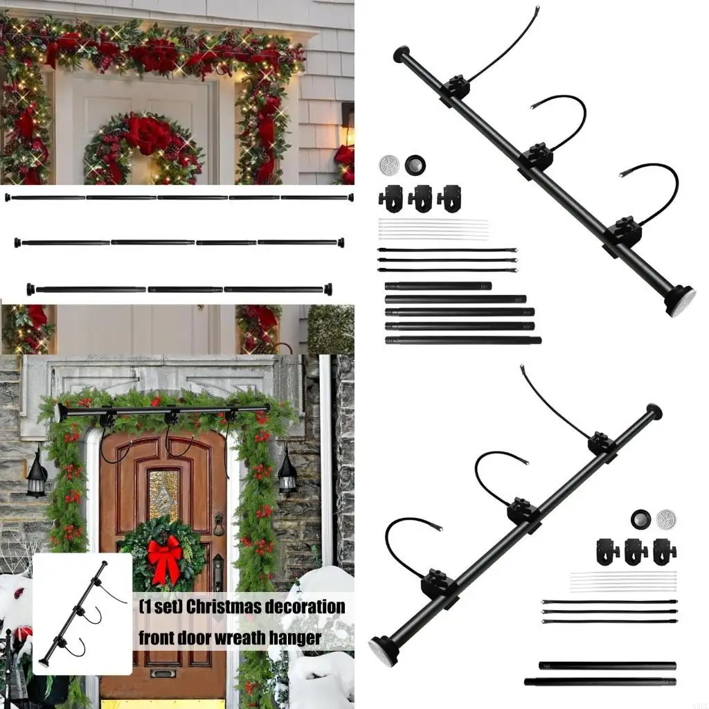 

Quick Install Wreath Hanger for Door Removable Designs Steel Construction X3UC