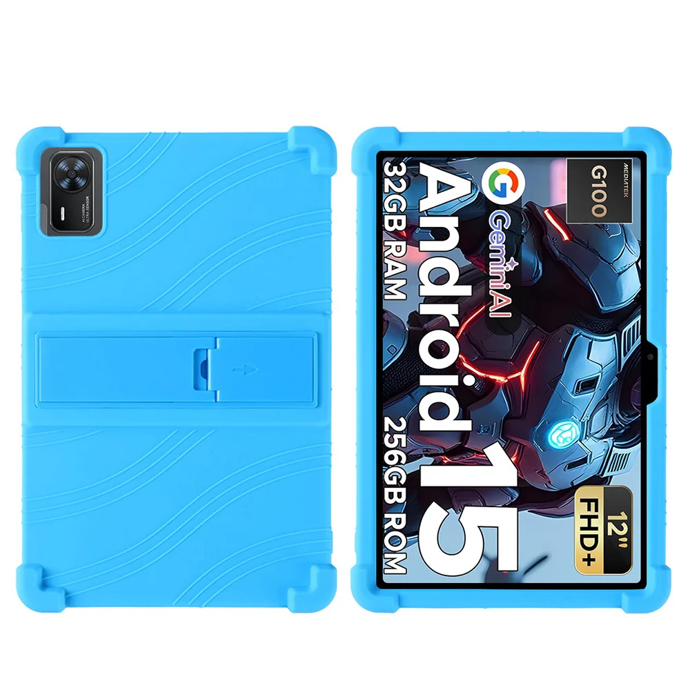 Case For DOOGEE Tab E3+ 12inch Tablet Safe Shockproof Silicone Stand Cover