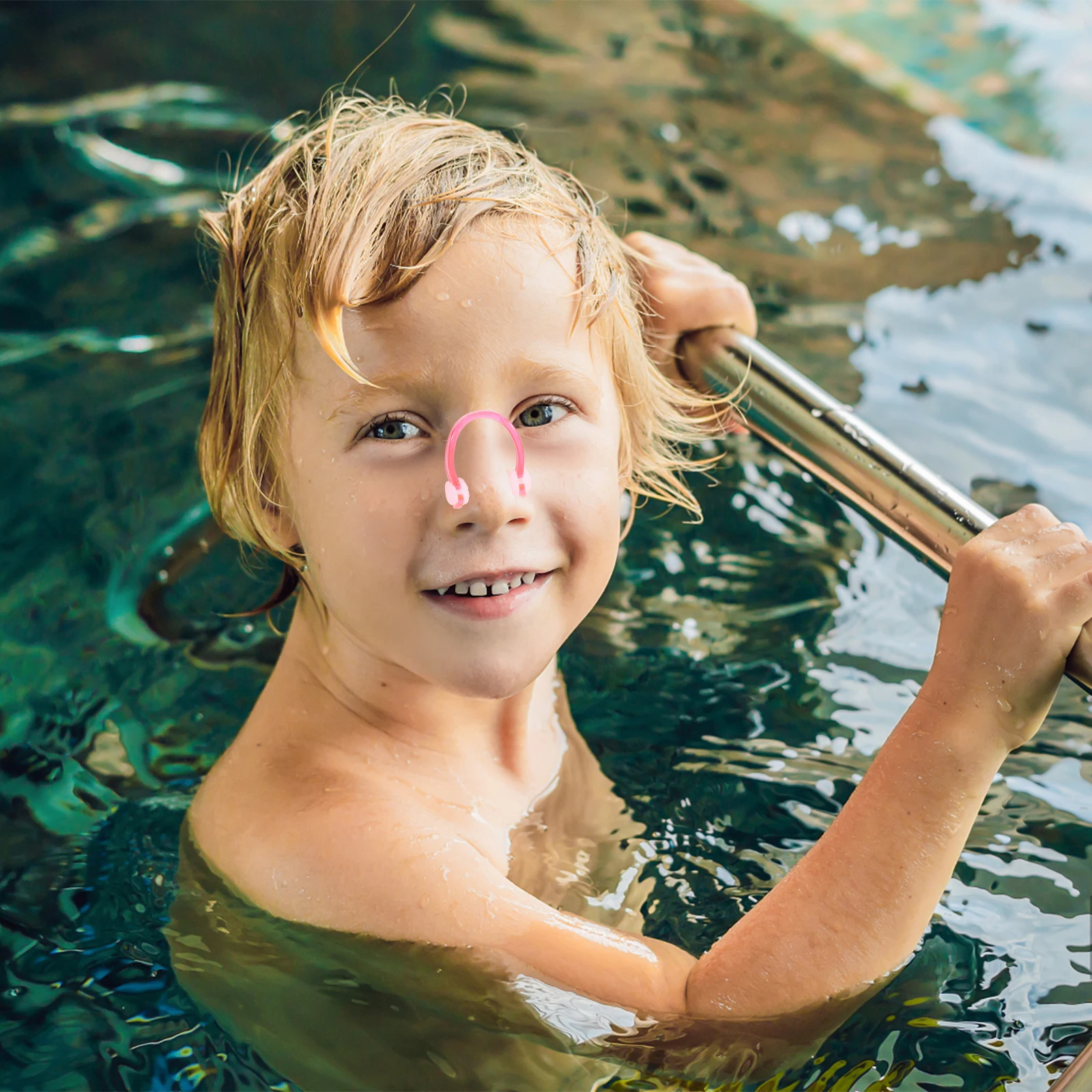 

4pcs Waterproof Nose Clip Silicone Swim Nose Plug Non-Slip Lightweight Portable For Adult Kids Swimming Accessories