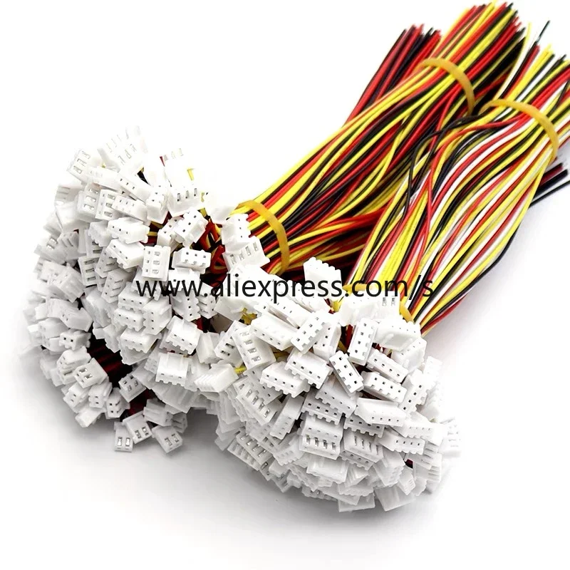 100Pcs/lot JST XH 2.54mm2/3/4/5/6/7/8/9/10/12 Pin Connector Plug Wire Cable 10/20/30cm Length 2.54MM Single Head Connector Wire