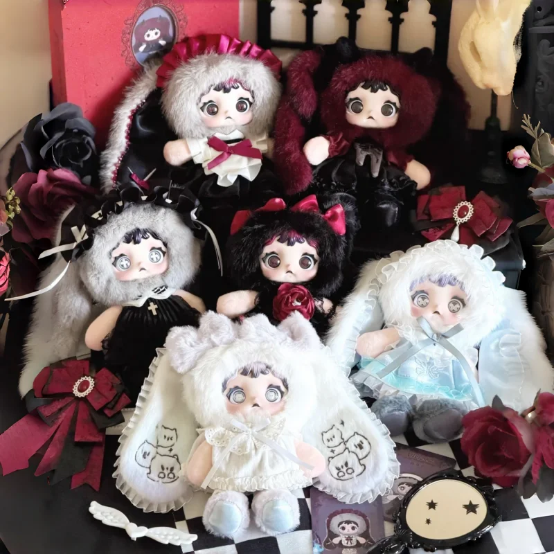 New Heymi Black Rice Witch Game Series Plush Blind Box Cute And Exquisite Doll Desktop Ornament Anime Peripheral Festival Gifts
