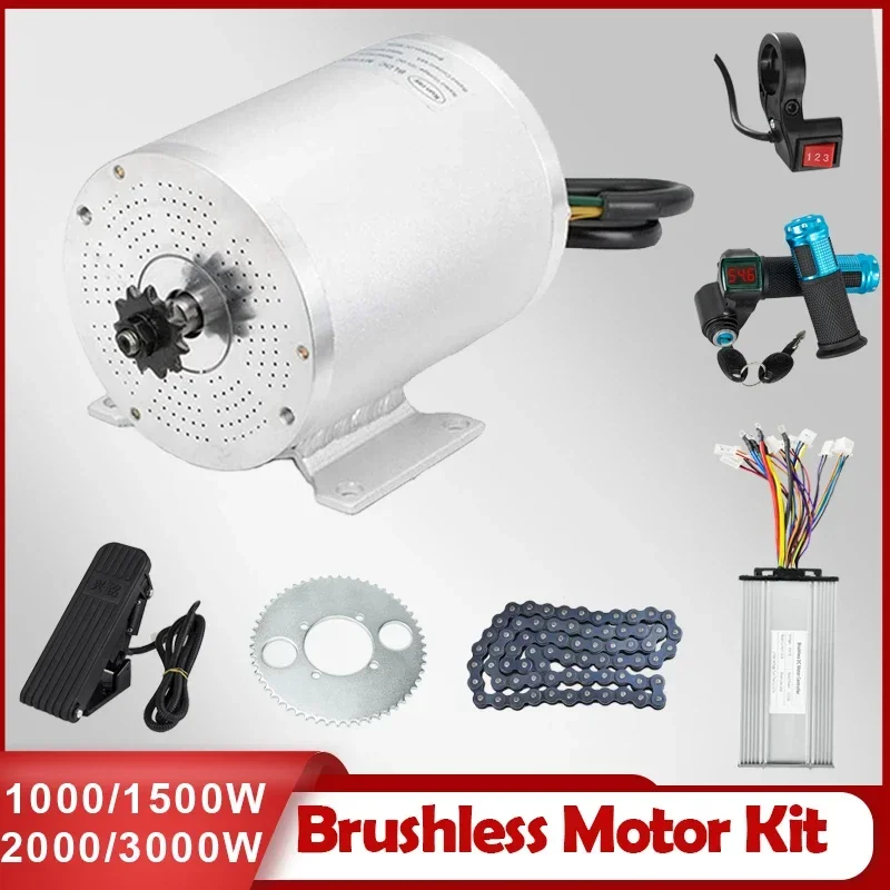 Zestaw silnika 72V 3000W 48V 2000W 1500W elektryczny silnik bezszczotkowy do rowerów elektrycznych motocykl e-skuter zestawy do konwersji