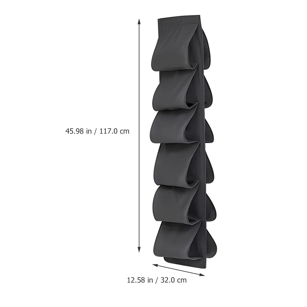 

Hanging Closet Organizer Storage Bag Multi Pocket Non-Woven Fabric Wall Door Hanging Storage Pouch Bedroom Bathroom