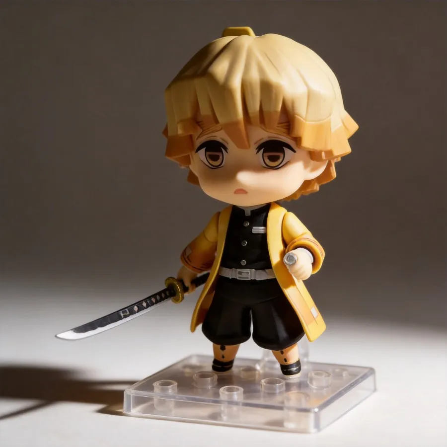 

Demon Slayer: Kimetsu no Yaiba Zenitsu Agatsuma Anime Figure 10cm | Collectible Figurine Toy for Fans Deskt...