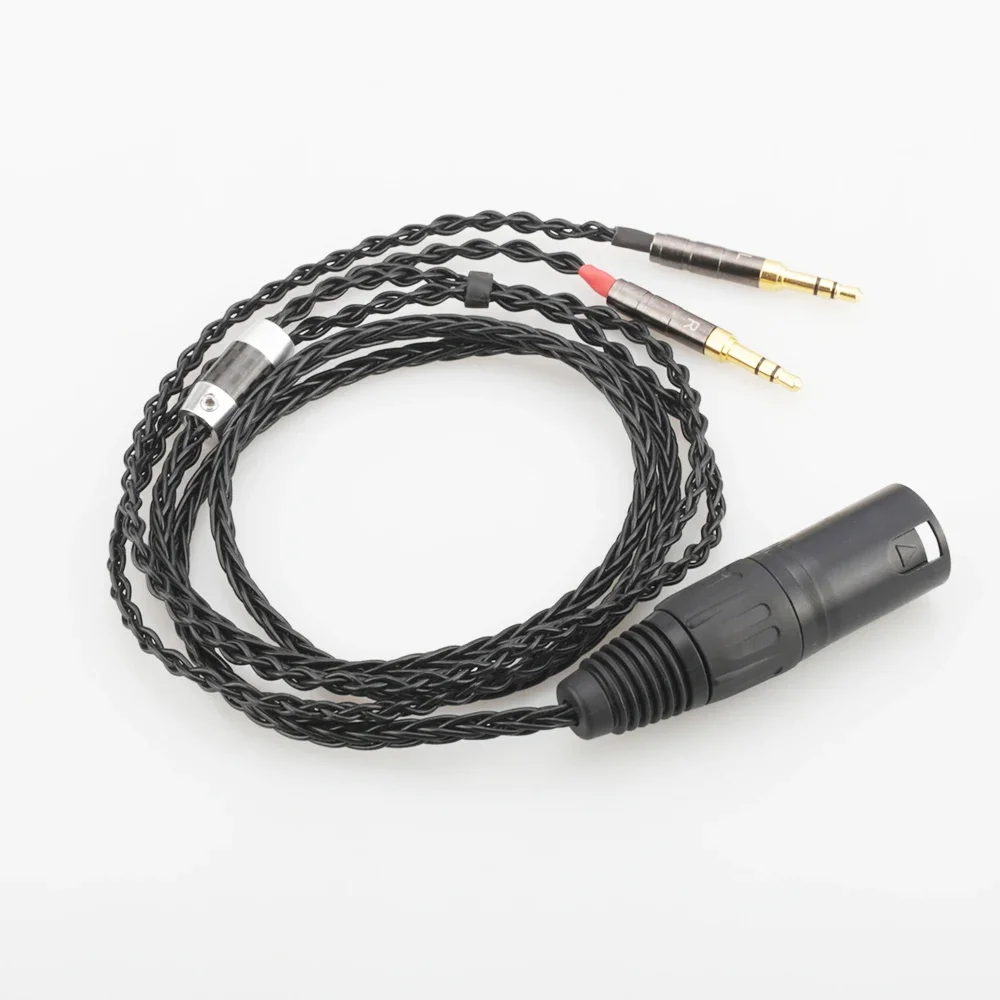 Audiocrast HC010 2x3.5mm HIFI 4-pin XLR Male Balanced Headphone Upgrade Cable for Sundara Aventho focal elegia t1 t5p D7200 D