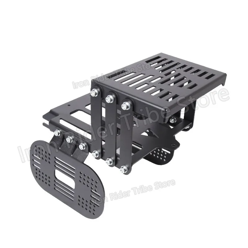 Folding Tail Frame For CC110 Motorcycle Three Box  Backup Tail  Telescopic Sliding Tail Frame Side Box