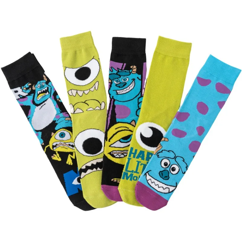 

Disney Toy Story Socks Alien Cartoon Cute Fashion Breathable Sweat Absorbing Long Cotton Socks Warm Cotton Middle Tube Men Women