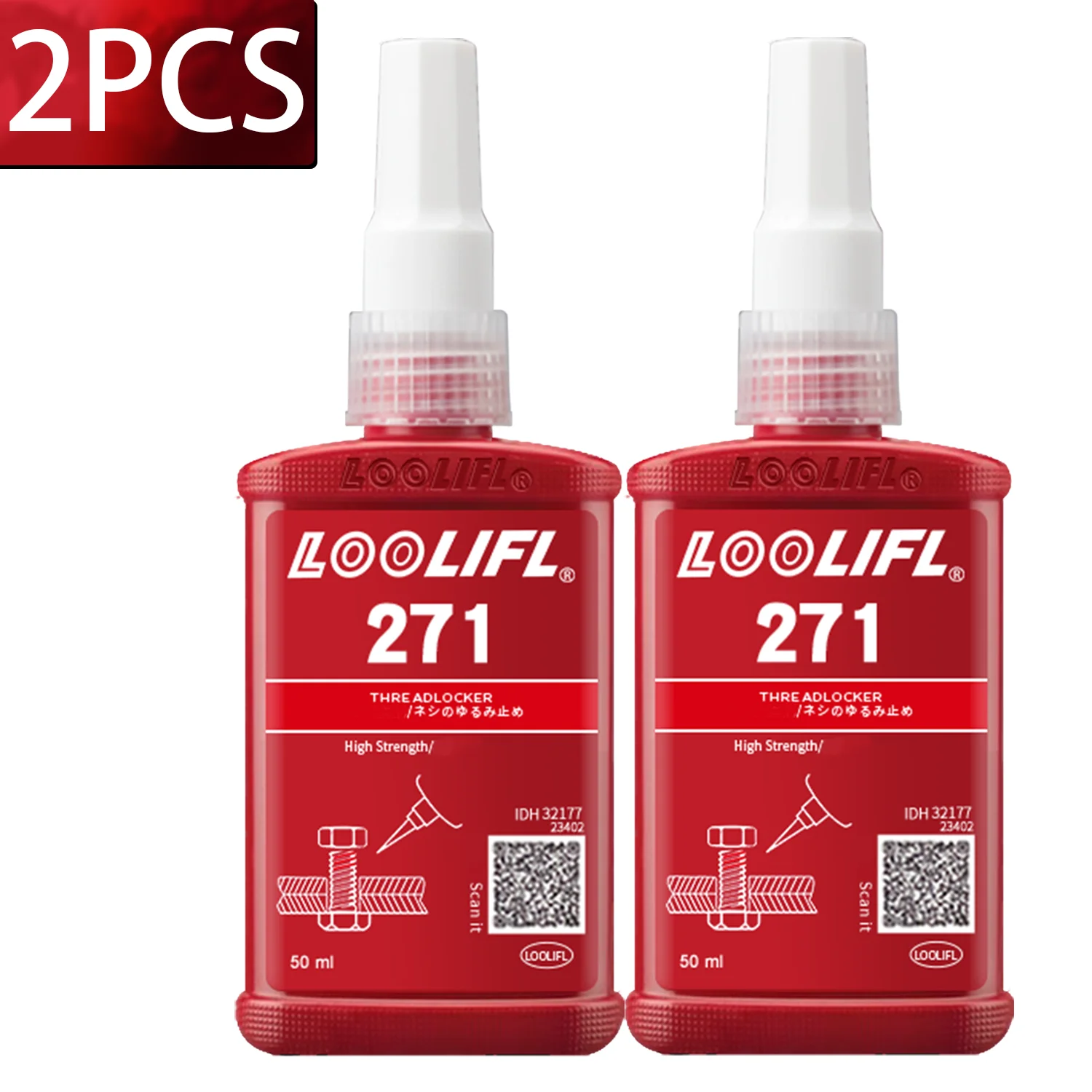 243 271 50ml Threadlocker Anaerobe lijmen Anti-losse schroeflijmen Bevestiging Snel uithardend draadborgmiddel Afdichtmiddel voor schroeven
