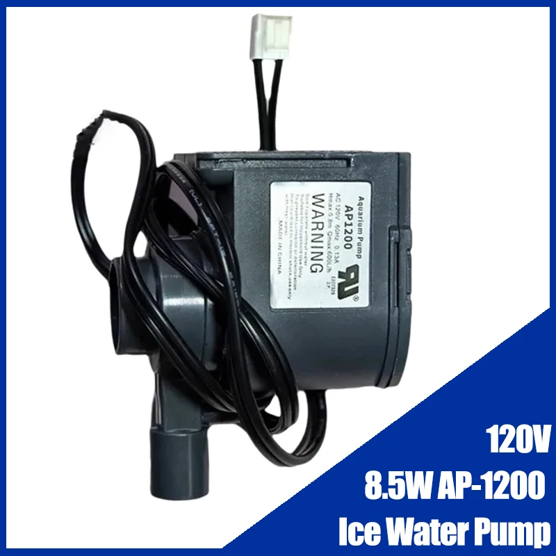 

AP-1200 Водяной насос для льдогенератора, 120 В переменного тока, 60 Гц, 8,5 Вт, циркуляционный погружной насос