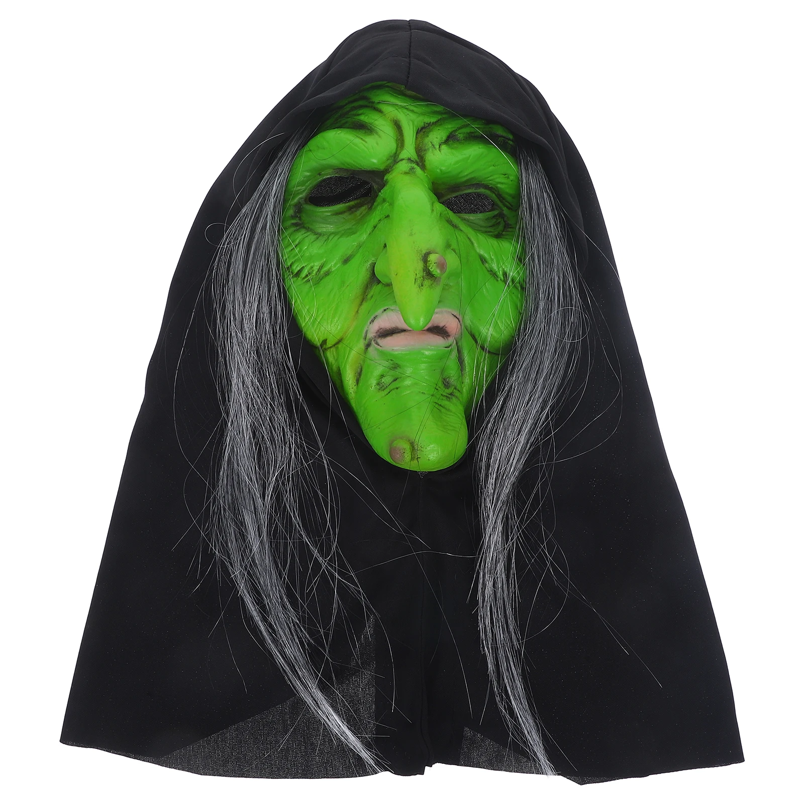 

Realistic Halloween Scary Spooky Costume Cosplay Party Witch Adult Horror Masquerade Face Prop Light Comfortable Latexhaunted