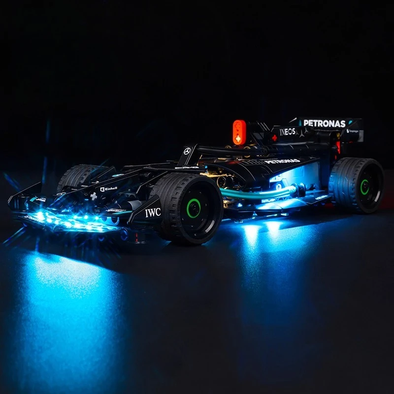 레고 테크닉 메르세데스 AMG F1 W14 E 퍼포먼스 풀백 42165에 적합한 LED 조명 세트(블록은 포함되지 않음)