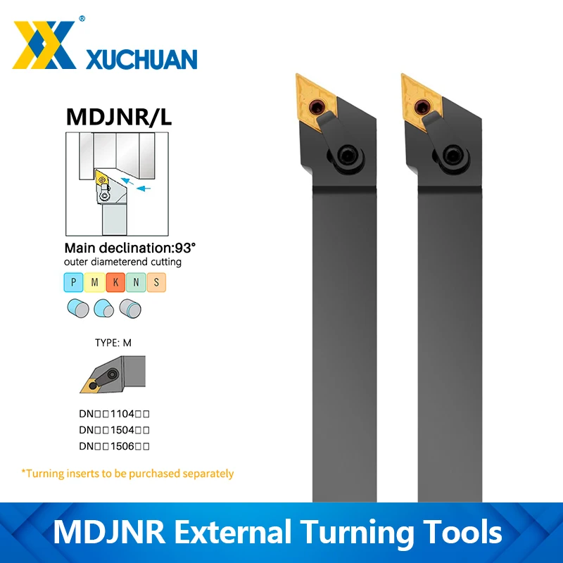 Soporte CNC MDJNR1616H11/2020K11/2020K1504K/2525K1504 soporte de herramientas de torneado externo DNMG 150408   Herramienta de corte de torno de inserción de carburo