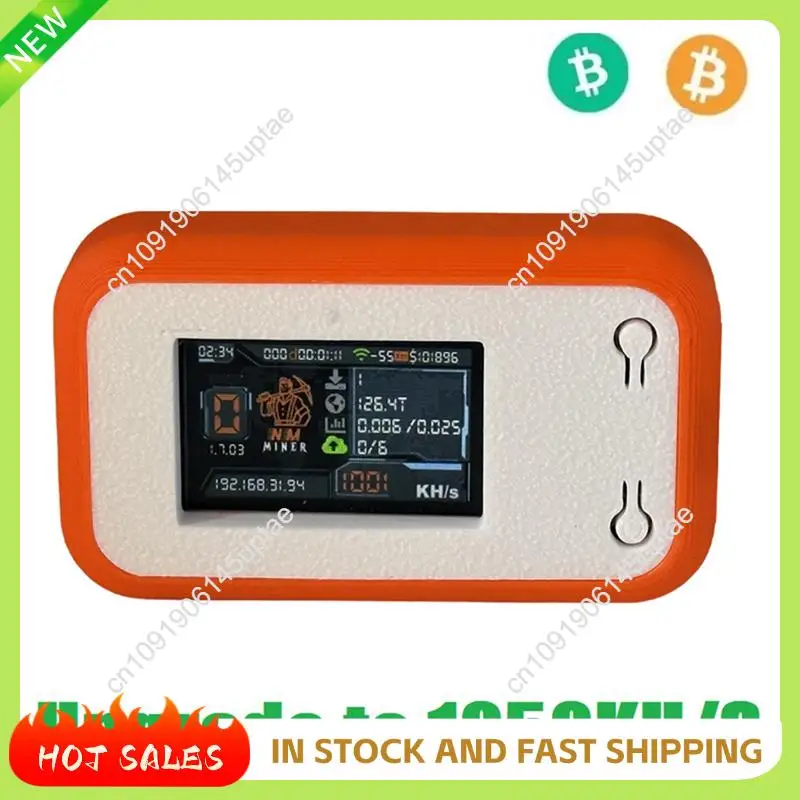 

N88R BTC Bitcoin Crypto Miner Nerdminer V2 Mini Solo Miner 1050KH/S 1,14-дюймовый интеллектуальный дисплей Win 3,125 BTC