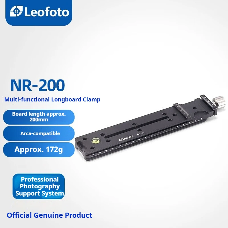 

Leofoto NR-100/140/200 Multi-Function Long Plate Clamp Mount Horizontal Angle Arca-Swiss Standard Head Accessory