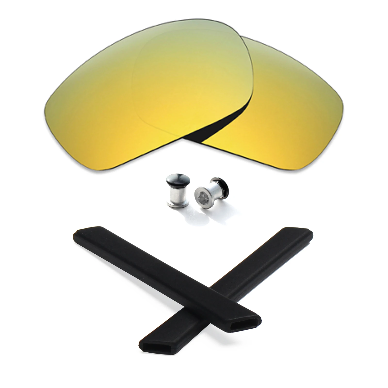 

ezoptix123 Polarized / Non-Polarized Lenses & Rubber Ear Socks & Bolt Replacement for Oakley Jawbone Sunglass