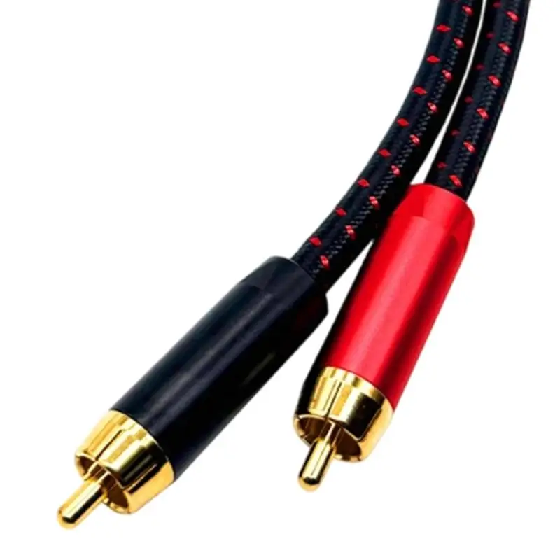 31BA Home Music Cable with Braided Shielding and Gold Plated Connectors for Soundbar Amplifiers System Setups