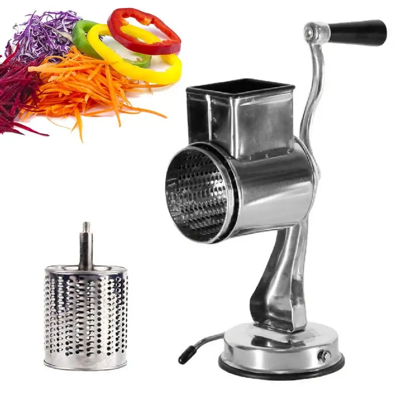 

Cheese Grater with Crank Vegetable Slicer Kitchen Shredder Cheese Rotary Vegetable Grater butter slicer kitchen accessories