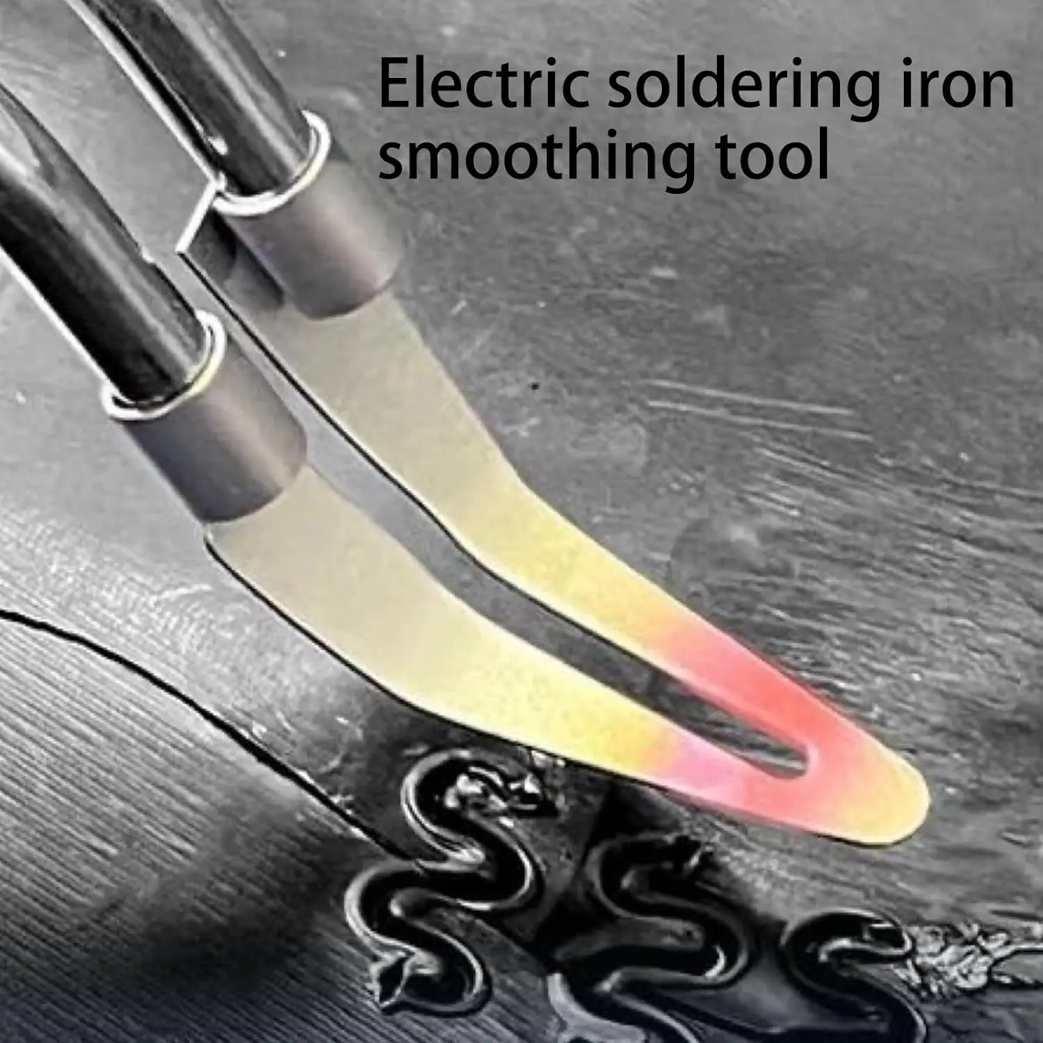 Car Bumper Repair Plastic Welding Smoother Tool Attachment Compatible with Hot Air Welding Gun and Electric Soldering Iron Kits