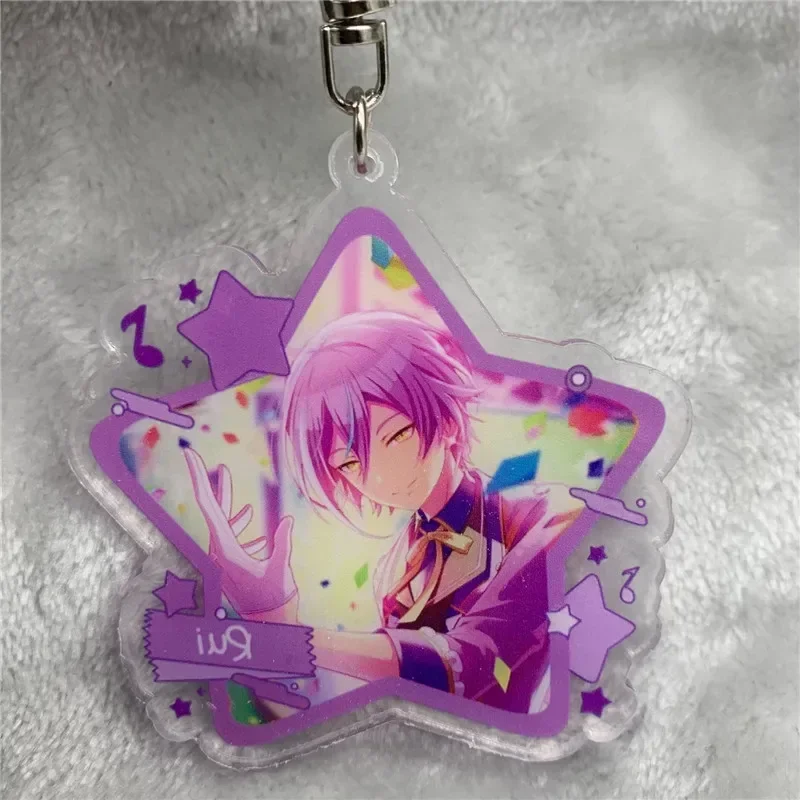 Anime Keychain project sekai Tenma Tsukasa Otori Emu Kusanagi Nene Acrylic Keyring Strap Figure Hanging Accessories 6cm