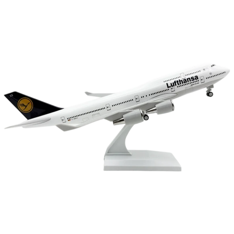 Boeing 747 Lufthansa 1/200 Scale Resin 31cm, Aircraft Toy, Collectible, Model Kit, Miniature Items, Aviation Gift, for Children